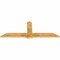 Ekena Millwork Eugene Rough Sawn Timber Gable Bracket, Western Red Cedar, 72"W x 27"H x 2"D x 6"F, 9/12 Pitch GBW072X27X0206EUG00RWR - alternate 4